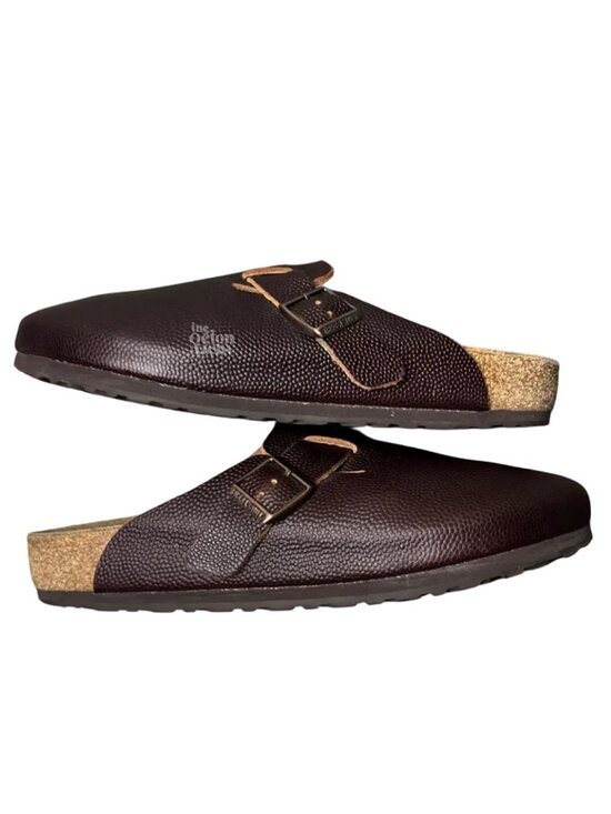 Size 42 Birkenstock Boston Super Grip Horween Leather Roast Brown 1022296 Used main image 4